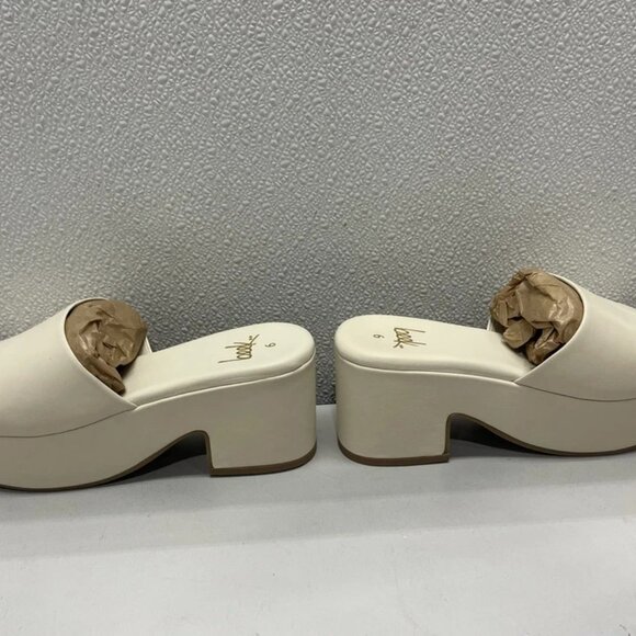 NEW BEEK Prinia Platform Heeled Sandals – Eggshell Size 6 – Leather, Han… - Picture 10 of 12